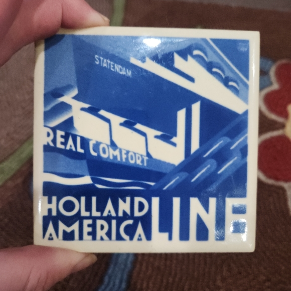 Holland America Line coaster/trivet - Picture 3 of 3